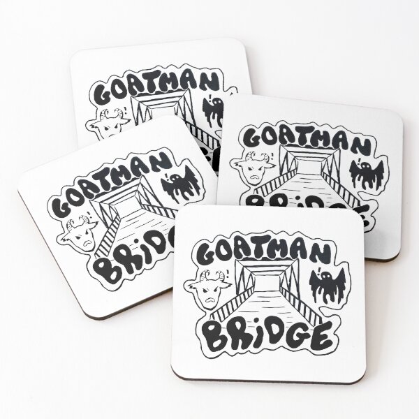 Item preview, goatman bridge & mothman (hand-drawn) designed and sold by scarlevie.