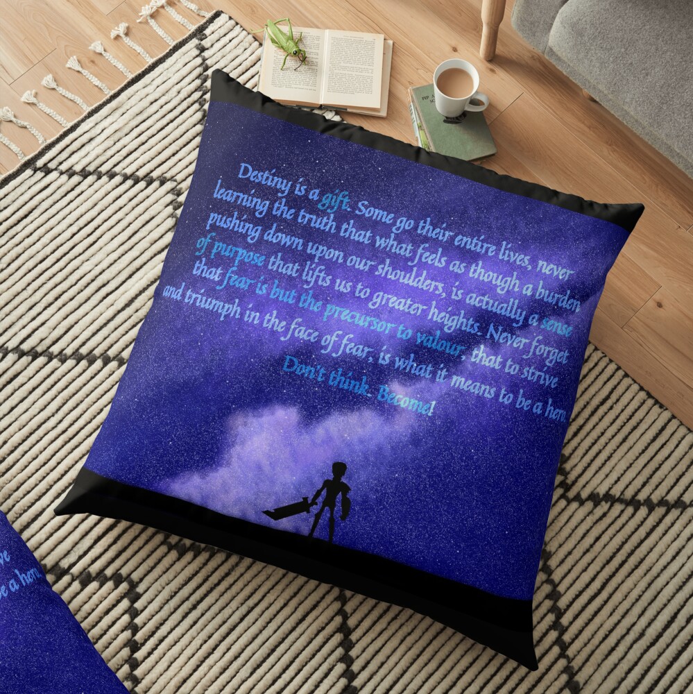 Don't think. Become. Floor Pillow