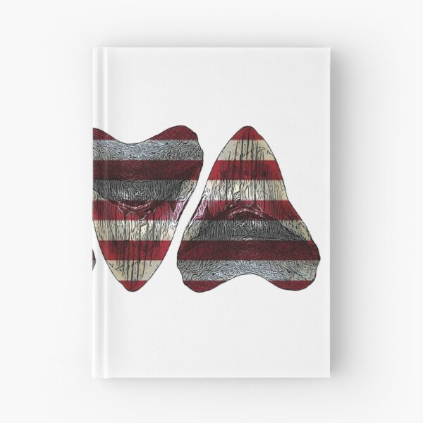 Item preview, American Flag Megalodons Sharks Teeth  designed and sold by baybranded.
