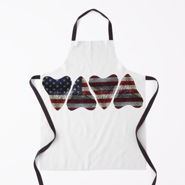 Item preview, American Flag Megalodons Sharks Teeth  designed and sold by baybranded.