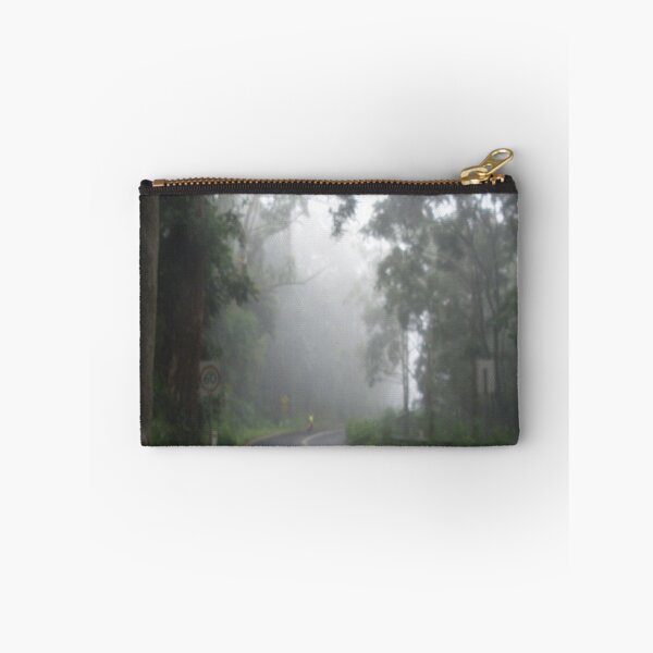Item preview, Photo of a misty foggy road through the forest. designed and sold by Mary Taylor.
