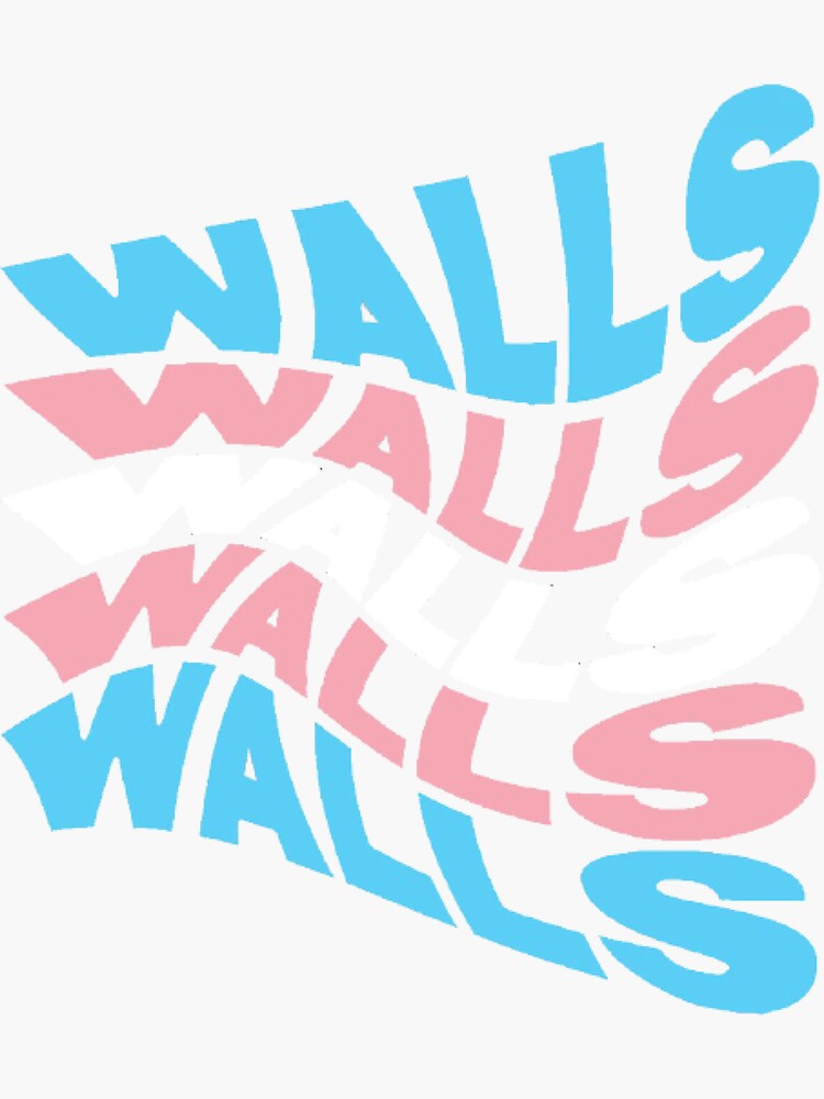 Walls Louis Tomlinson red Sticker by addiesunflower