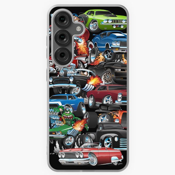Item preview, Car Madness!  Muscle Cars and Hot Rods Cartoon designed and sold by hobrath.