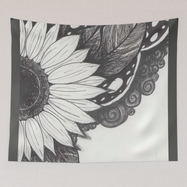 Item preview, Goth Sunflower designed and sold by Roby-Violet.