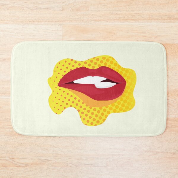 Item preview, cartoon lady lips art design - Red lips pop art designed and sold by feel-free-store.