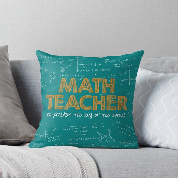 Item preview, Math Teacher (no problem too big or too small) - green designed and sold by funmaths.
