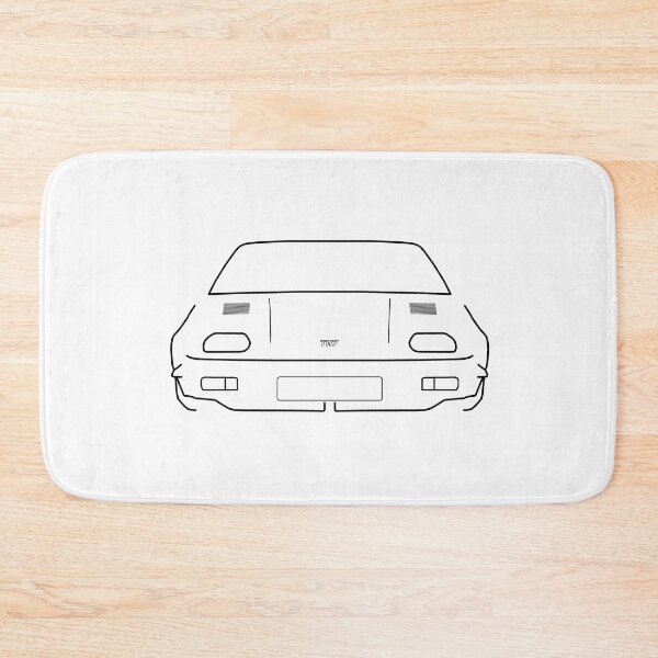 Item preview, Triumph TR7 1970s classic British sports car black outline graphic designed and sold by soitwouldseem.