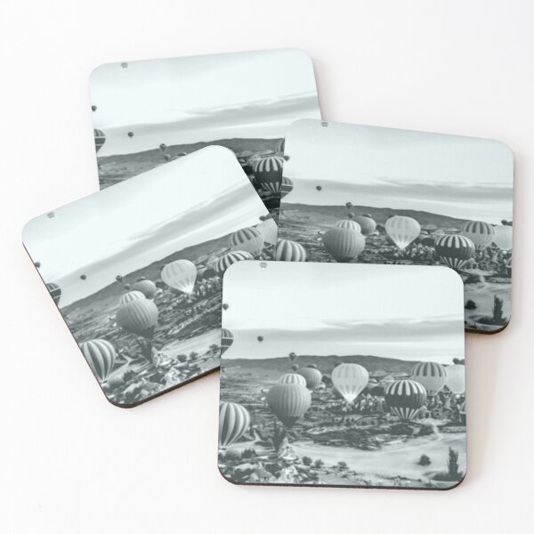 Item preview, Black and white - Flight of mongol-fières designed and sold by PineaPixel.
