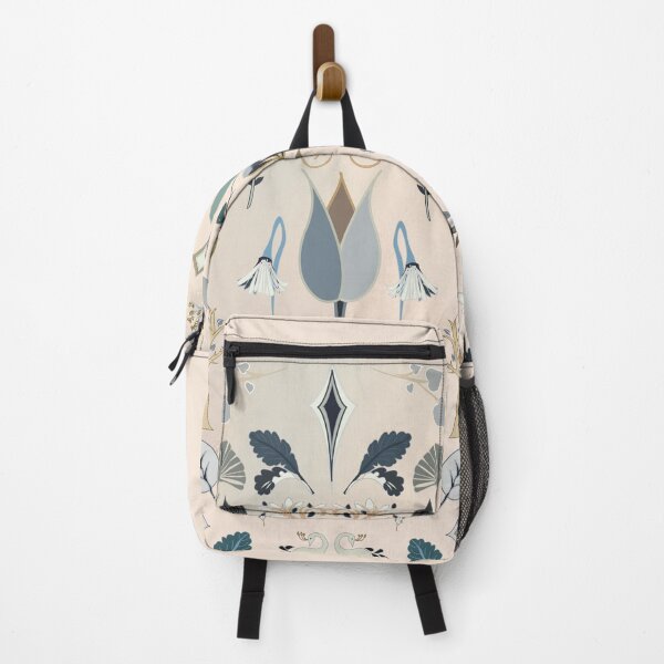 Item preview, Luxury Victorian Embroidery Style Pattern. Victorian ivory and blue designed and sold by Caroline Laursen.