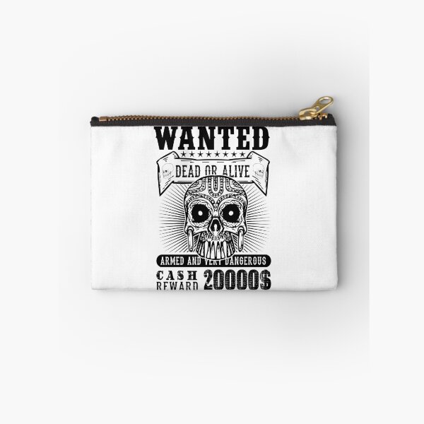 Item preview, wanted dead or alive, skull designed and sold by JaMatt1983.