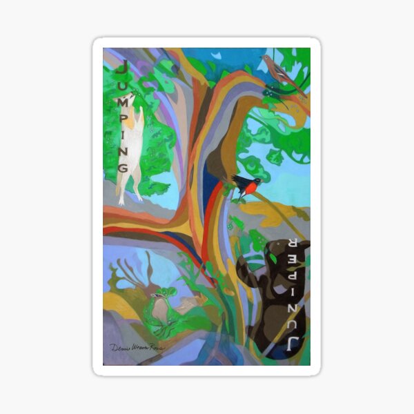 Jumping Juniper Sticker