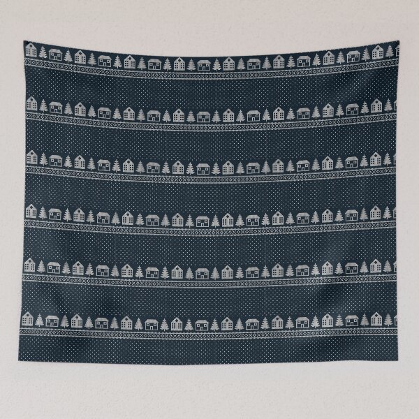 Item preview, Easy Knitting Pattern Desing - Blue snowy night  designed and sold by GBDesigner.