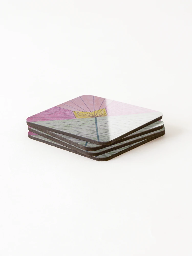 Thumbnail 4 of 5, Coasters (Set of 4), Light Bulb Flower designed and sold by RudyYoder.