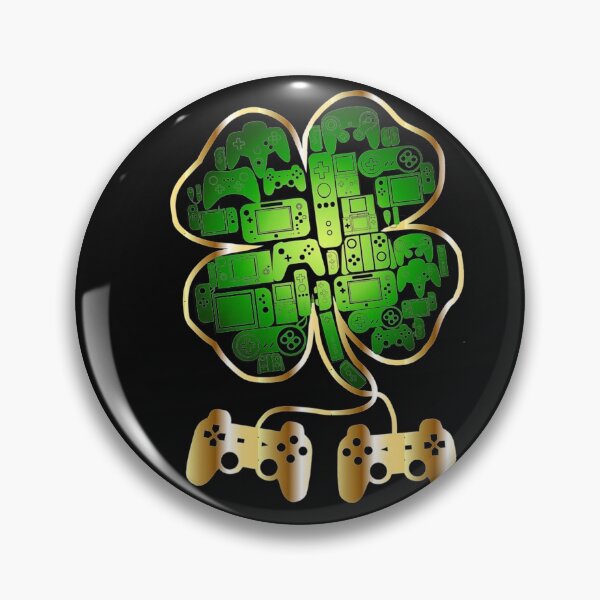 Item preview, Video Game Gaming St Patricks Day Gamer Four Leaf Clover designed and sold by ALISONABBOTTAU.