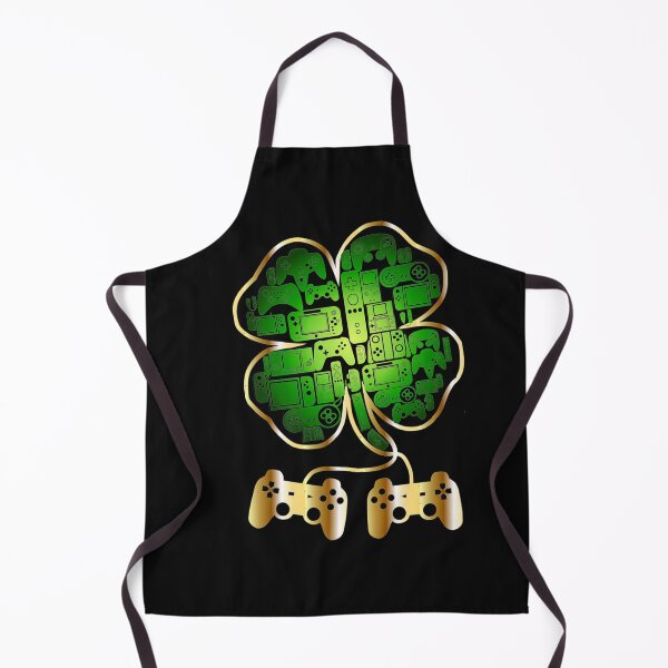 Artikelvorschau, Videospiel Gaming St Patricks Day Gamer Vierblättriges Kleeblatt entworfen und verkauft von ALISONABBOTTAU.