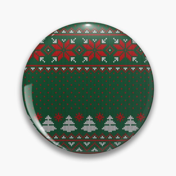 Item preview, Easy Knitting Pattern Desing - Green & Red & White snowy forest  designed and sold by GBDesigner.