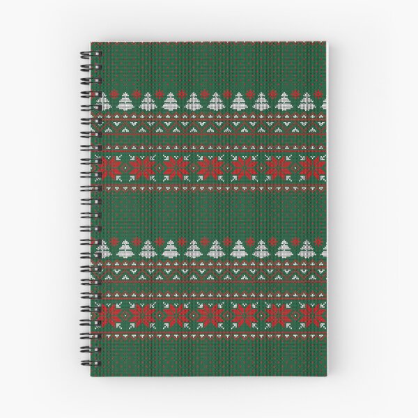 Item preview, Easy Knitting Pattern Desing - Green & Red & White snowy forest  designed and sold by GBDesigner.