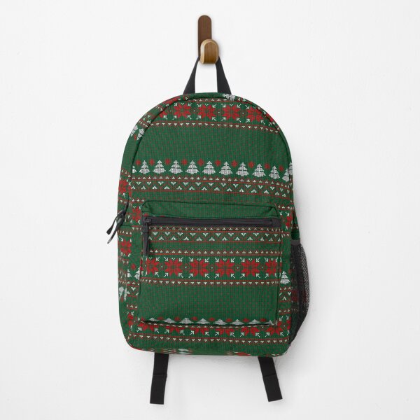 Item preview, Easy Knitting Pattern Desing - Green & Red & White snowy forest  designed and sold by GBDesigner.