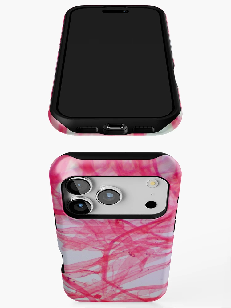 Thumbnail 3 of 4, iPhone Case, Pink Fiber designed and sold by Ragulee.