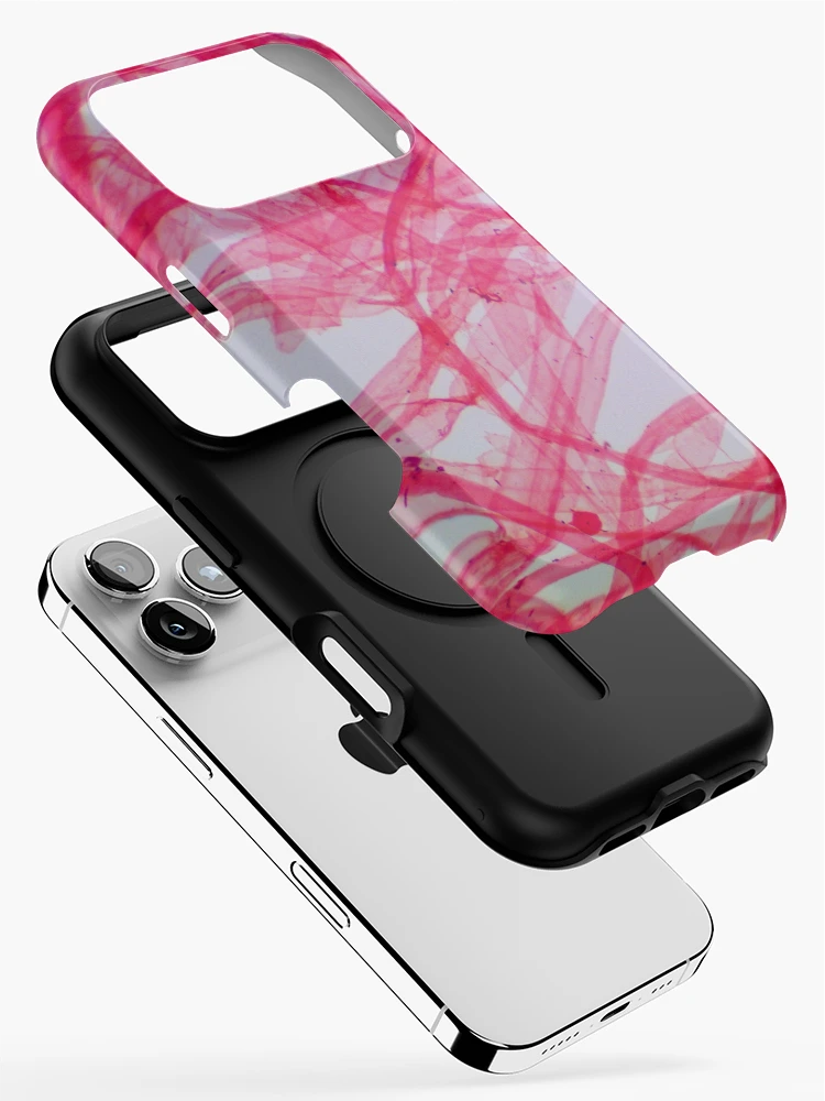Thumbnail 2 of 4, iPhone Case, Pink Fiber designed and sold by Ragulee.