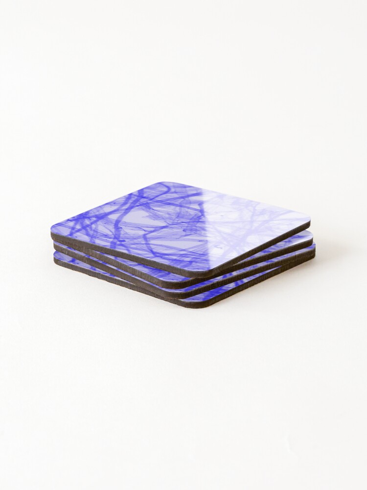 Thumbnail 4 of 5, Coasters (Set of 4), Fiber Blue designed and sold by Ragulee.