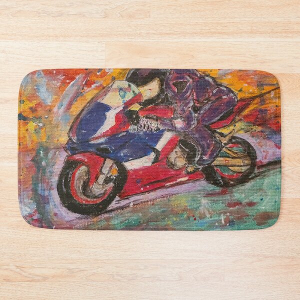 Item preview, A bike and a rider painting  designed and sold by Treihova.