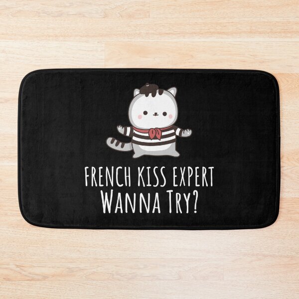 Item preview, French Kiss Expert Wanna Try? - Cute French Cat designed and sold by Sansmalice.