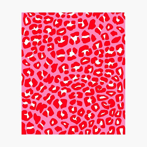 Pink Leopard Print  Photographic Print for Sale by