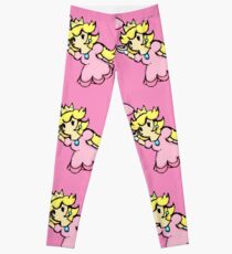 Peach pixelated Leggings