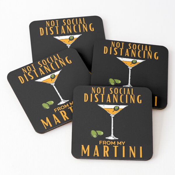 Item preview, Not Social Distancing from my Martini - Funny Drinking Design designed and sold by Adonalyn.