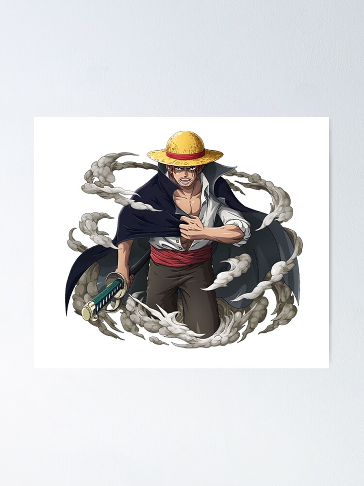 Red Hair Shanks One Piece Poster By Ryzox Redbubble