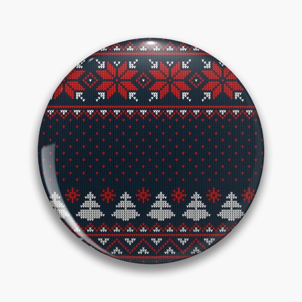 Item preview, Easy Knitting Pattern Desing - Floral red & blue & white forest designed and sold by GBDesigner.