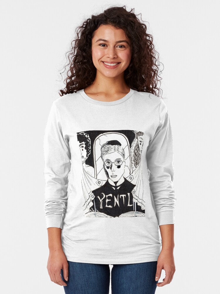 Thumbnail 2 of 5, Long Sleeve T-Shirt, Yentl designed and sold by Dybbuk-Girl-03.