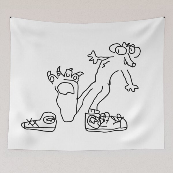 Item preview, rodent admiring its delectable foot designed and sold by porcelainstain.