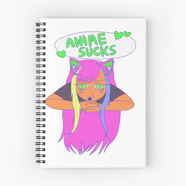 Item preview, anime sucks ft pink catgirl designed and sold by cranberrycat.