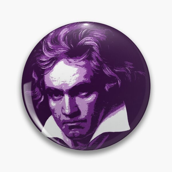 Item preview, Ludwig van Beethoven Magenta Portrait designed and sold by zavadadesigns.