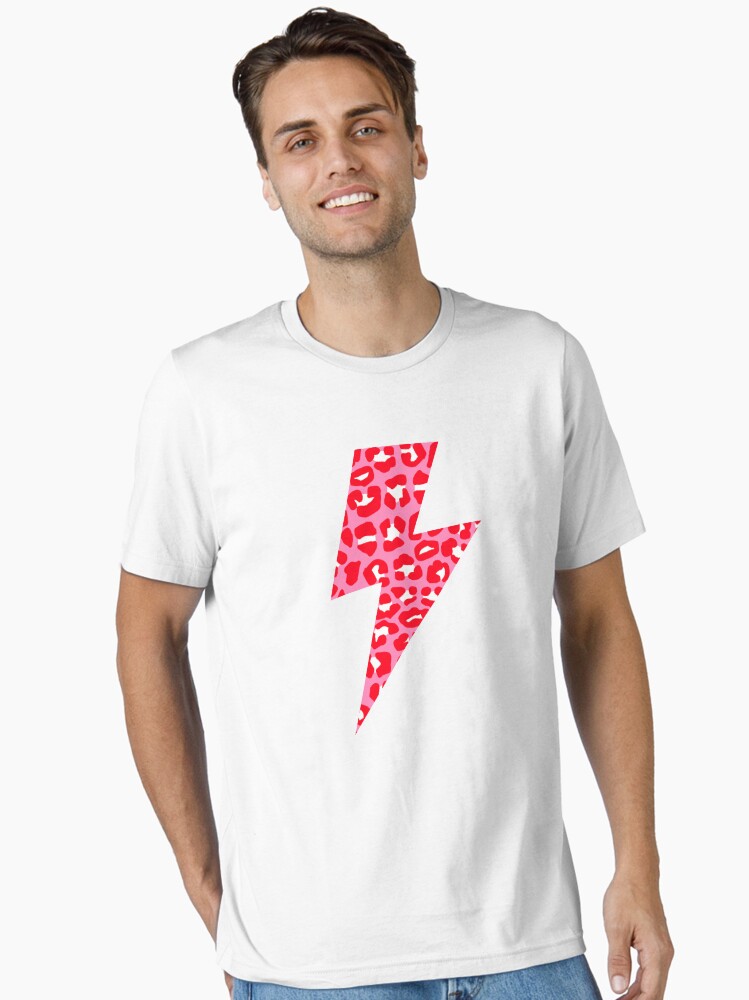 Red And Regular Leopard Print T-Shirt In Triangle Red And Regular Leopard Print T-Shirt In Triangle