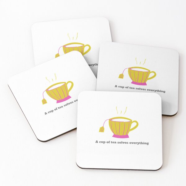 Cup Of Tea Coasters Redbubble