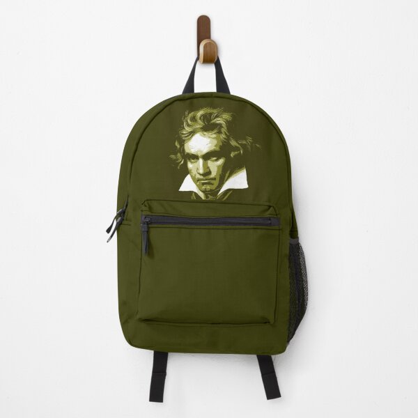 Item preview, Ludwig van Beethoven Olive Green Portrait designed and sold by zavadadesigns.