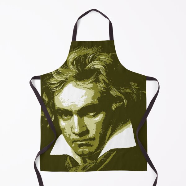Item preview, Ludwig van Beethoven Olive Green Portrait designed and sold by zavadadesigns.