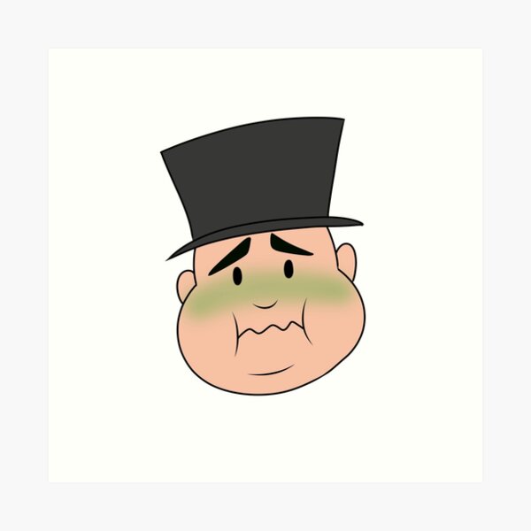 Angry Sir Topham Hatt Art Print By Drink N Draw Redbubble