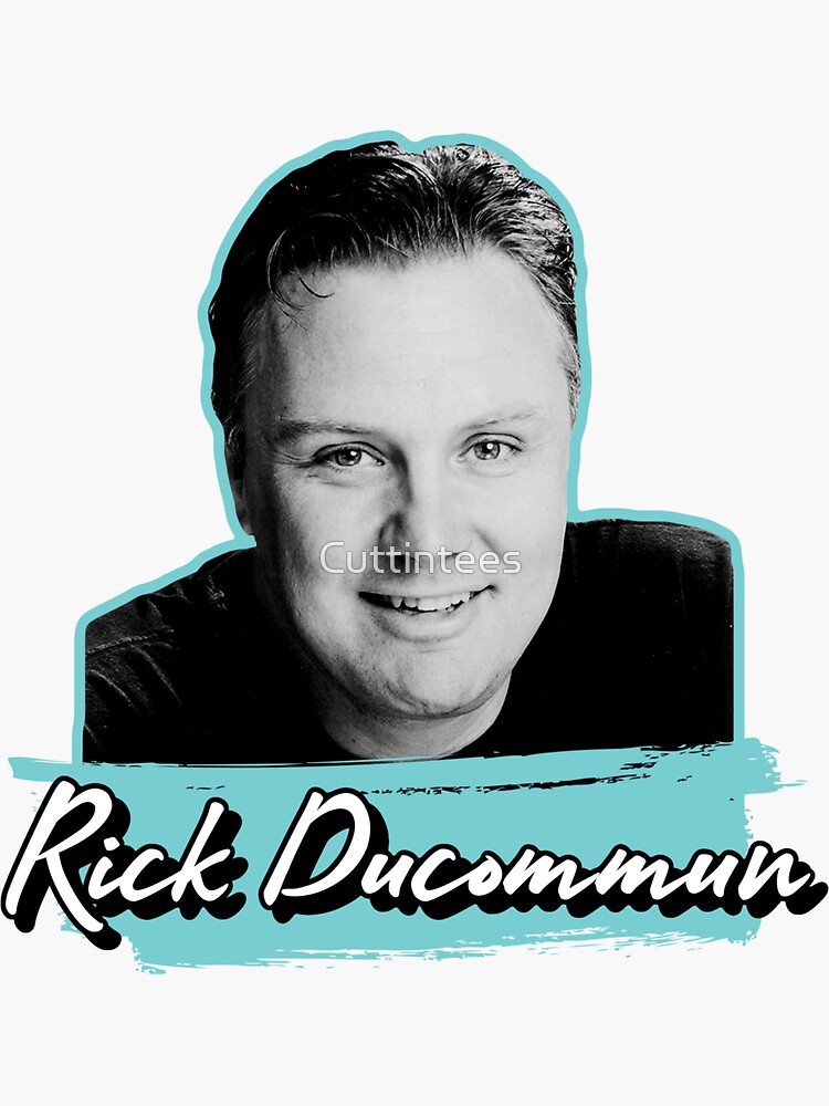 &ldquo;Rick Ducommun, World Class Character Actor&rdquo; Sticker by Cuttintees