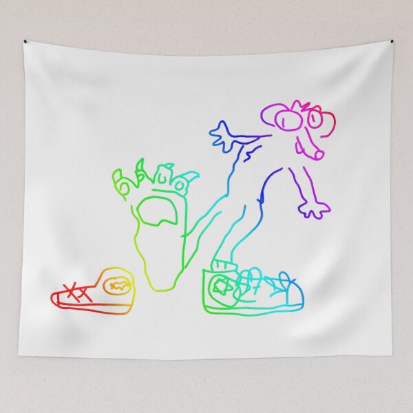 Item preview, this colourful rodent is admiring its delectable foot designed and sold by porcelainstain.