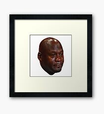 Crying Jordan Framed Print