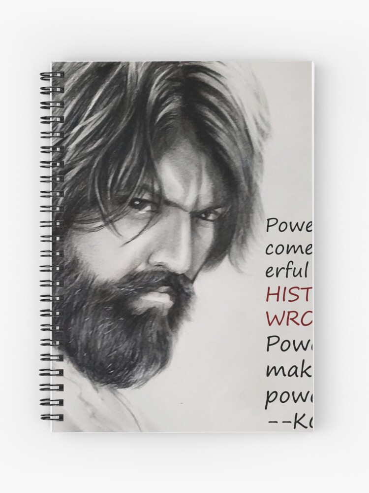 Rocky Kgf rocking Yash Pencil Charcoal Custom Portrait From Refrence Photo  for Room Decor A4 Size Instant Download for Use - Etsy