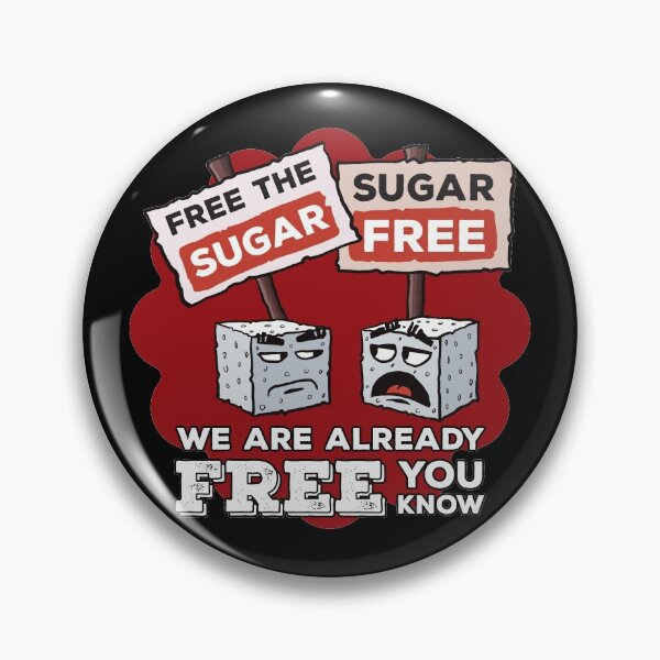 Item preview, Stickerable Sugar Cubes Protest saying Already Free designed and sold by Redinsart.