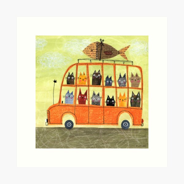 SUSHI BUS Art Print