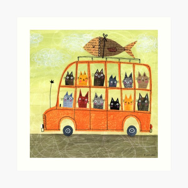 SUSHI BUS Art Print