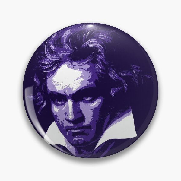 Item preview, Ludwig van Beethoven Purple Portrait designed and sold by zavadadesigns.