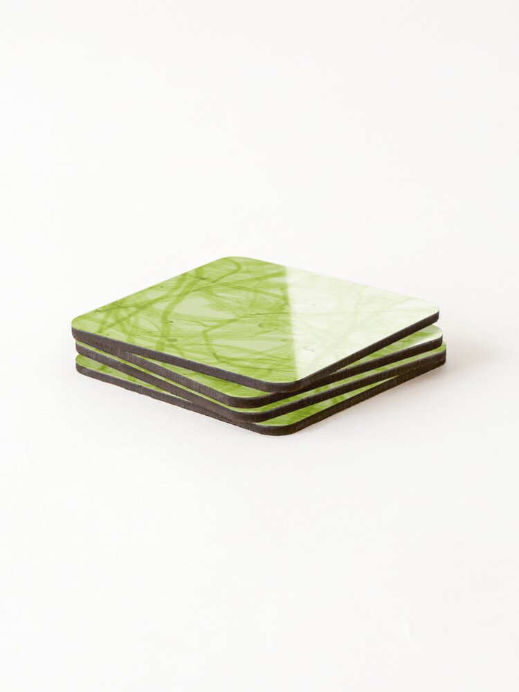 Thumbnail 4 of 5, Coasters (Set of 4), Green Fiber designed and sold by Ragulee.